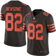 Limited Ozzie Newsome Youth Brown Jersey - #82 Football Cleveland Browns Rush Vapor Untouchable