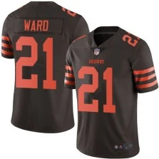 Limited Denzel Ward Youth Brown Jersey - #21 Football Cleveland Browns Rush Vapor Untouchable Limited Denzel Ward Youth Brown Jersey - #21 Football Cleveland Browns Rush Vapor Untouchable