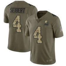 Limited Austin Seibert Youth Olive/Camo Jersey - #2 Football Cleveland Browns 2017 Salute to Service Limited Austin Seibert Youth Olive/Camo Jersey - #2 Football Cleveland Browns 2017 Salute to Service