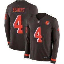 Limited Austin Seibert Youth Brown Jersey - #2 Football Cleveland Browns Therma Long Sleeve Limited Austin Seibert Youth Brown Jersey - #2 Football Cleveland Browns Therma Long Sleeve
